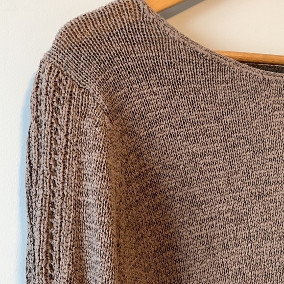 Rachel Zoe Brown Cotton Mix Crew Fall Sweater Size XL - Picture 5 of 16